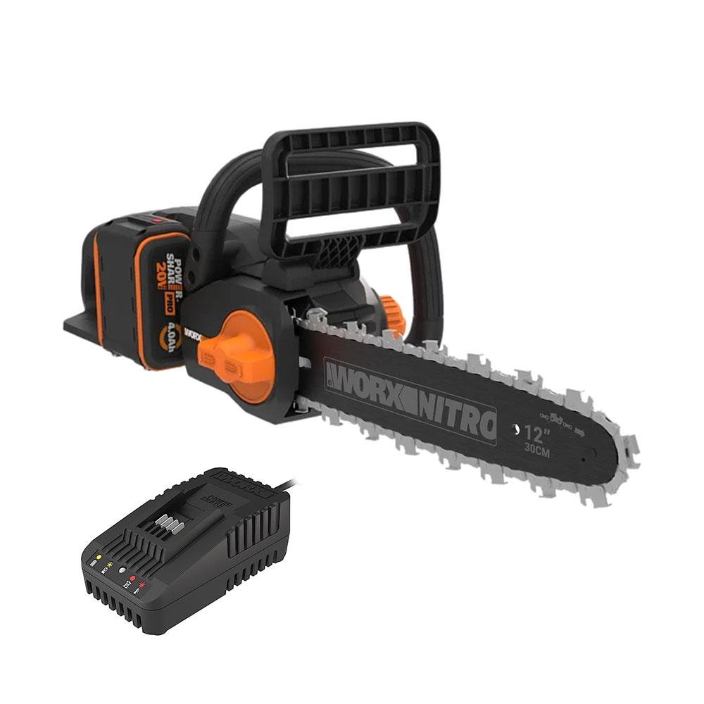 WORX WG350E 20Volt 4.0Ah Li-ion 30CM Profesyonel Şarjlı Kömürsüz Zincirli Testere - Onivias