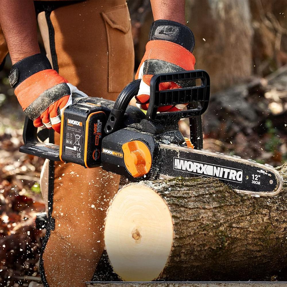 WORX WG350E 20Volt 4.0Ah Li-ion 30CM Profesyonel Şarjlı Kömürsüz Zincirli Testere - Onivias