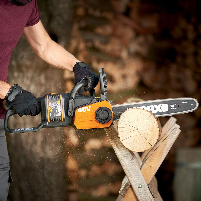 WORX WG384E 40Volt 2.0Ah Li-ion 35CM Professional Simsiz Fırçasız Zəncirli Testere 