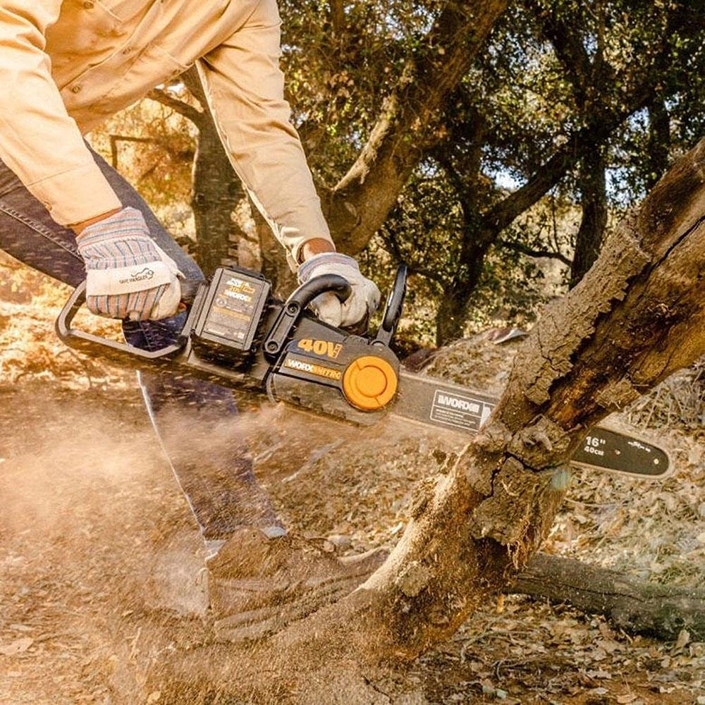 WORX WG385E 40Volt 4.0Ah Li - ion 40CM Profesyonel Şarjlı Kömürsüz Zincirli Testere - Onivias