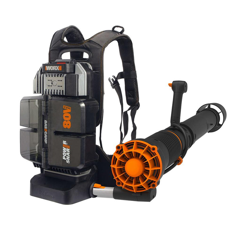 WORX WG572E 80Volt 4.0Ah. Li-ion Professional Tənzimlənən Sürətli Sırt Çantası Fırçasız Yarpaq Üfleyici 
