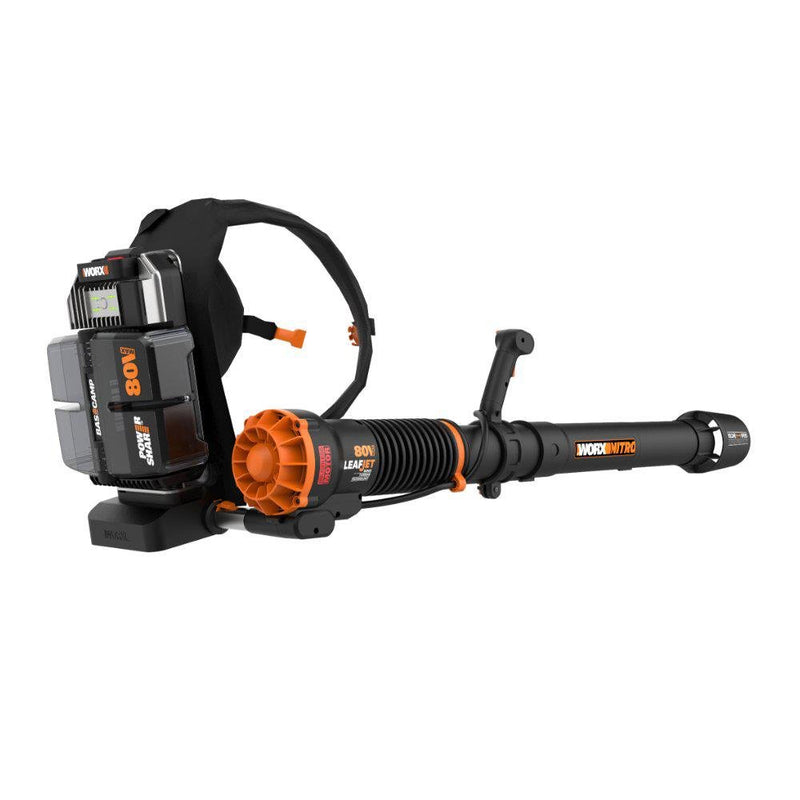 WORX WG572E 80Volt 4.0Ah. Li-ion Professional Tənzimlənən Sürətli Sırt Çantası Fırçasız Yarpaq Üfleyici 