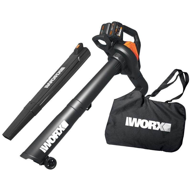 WORX WG583E 40Volt 4.0Ah. Li-ion Karbonsuz Peşəkar Yarpaq Toplayıcı və Üfleyici 