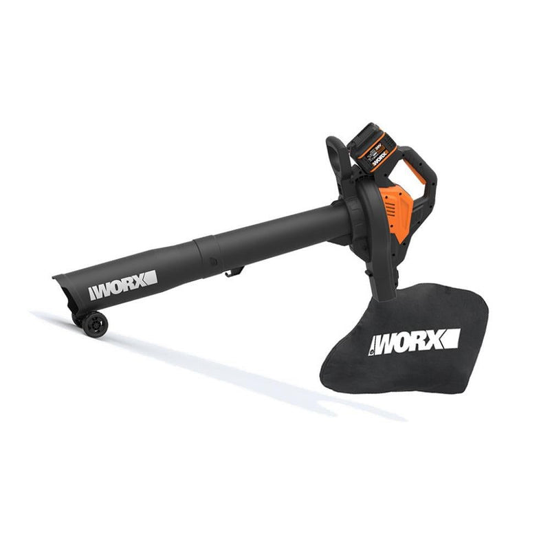 WORX WG583E 40Volt 4.0Ah. Li-ion Karbonsuz Peşəkar Yarpaq Toplayıcı və Üfleyici 