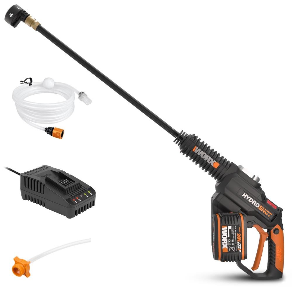 WORX WG630E 20Volt 4.0Ah. Li - ion 25Bar Kömürsüz Basınçlı Yıkama Tabancası + 2 Parça Yıkama Seti - Onivias