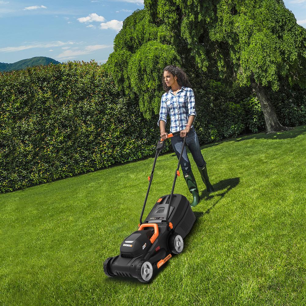 WORX WG730E 20Volt 4.0Ah. Li - ion 30cm Profesyonel Kömürsüz Şarjlı Çim Biçme - Onivias