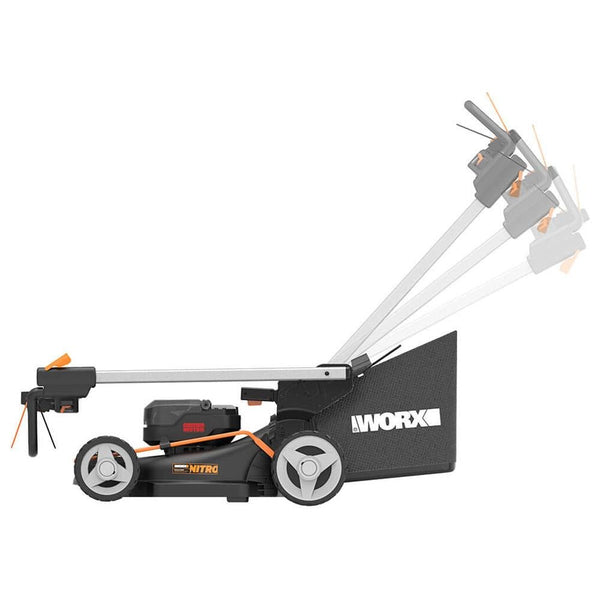 WORX WG748E 40Volt 4.0Ah. Li - ion 46CM Profesyonel Kömürsüz Şarjlı Çim Biçme - Onivias