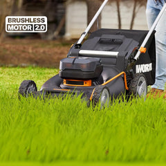 WORX WG748E 40Volt 4.0Ah. Li - ion 46CM Profesyonel Kömürsüz Şarjlı Çim Biçme - Onivias