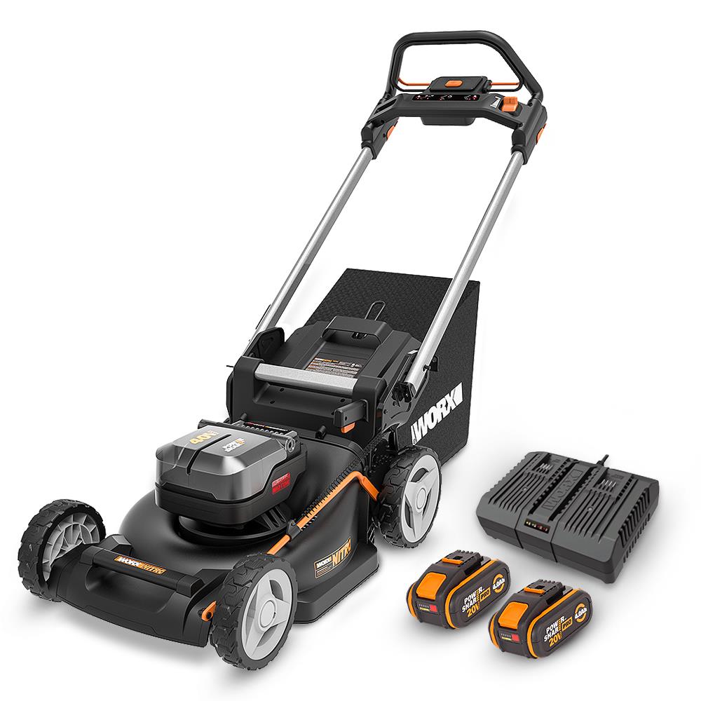 WORX WG749E 40Volt 4.0Ah. Li - ion 46CM Profesyonel Kömürsüz Şarjlı Çim Biçme - Onivias