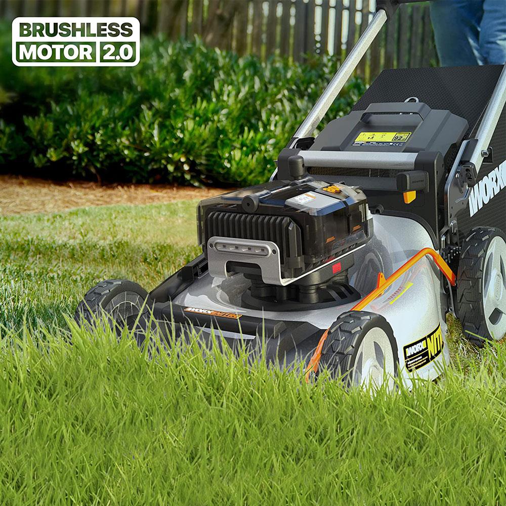 WORX WG761E 80Volt 4.0Ah. Li - ion 51cm Profesyonel Kömürsüz Şarjlı Çim Biçme - Onivias
