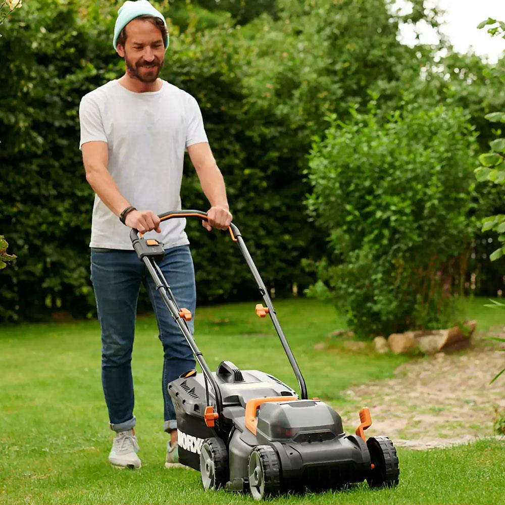 WORX WG779E 40Volt 2.5Ah. Li - ion 34CM Profesyonel Şarjlı Çim Biçme - Onivias