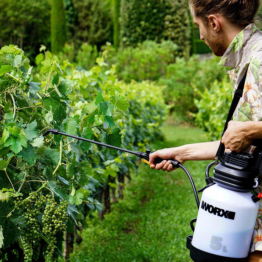 WORX WG829E 20Volt 2.0Ah. Li - ion 5Lt. Omuz Askılı Basınçlı İlaçlama ve Dezenfektan Pompası - Onivias