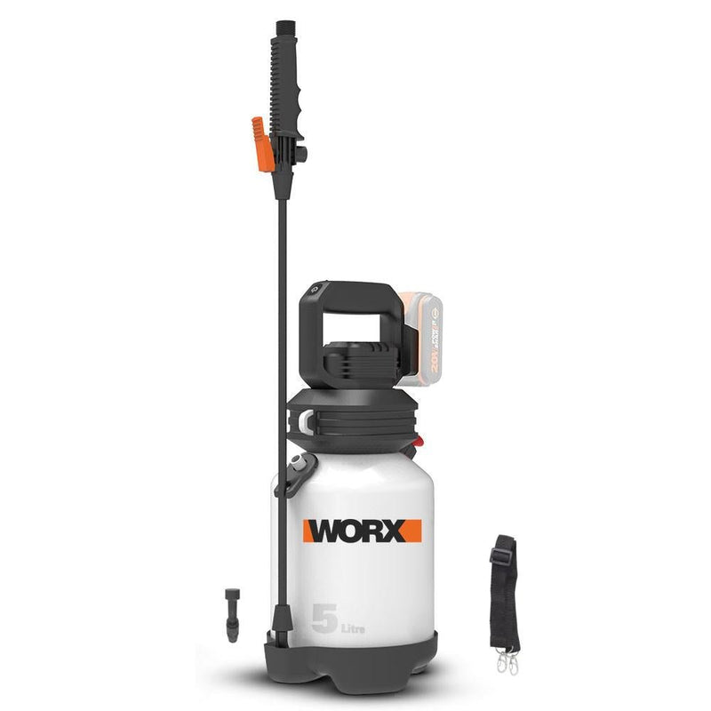 WORX WG829E.9 20Volt 5L Çiyin Qayışı Təzyiqli Püskürtmə və Dezinfeksiya Pompası (Batareya Daxil deyil) 