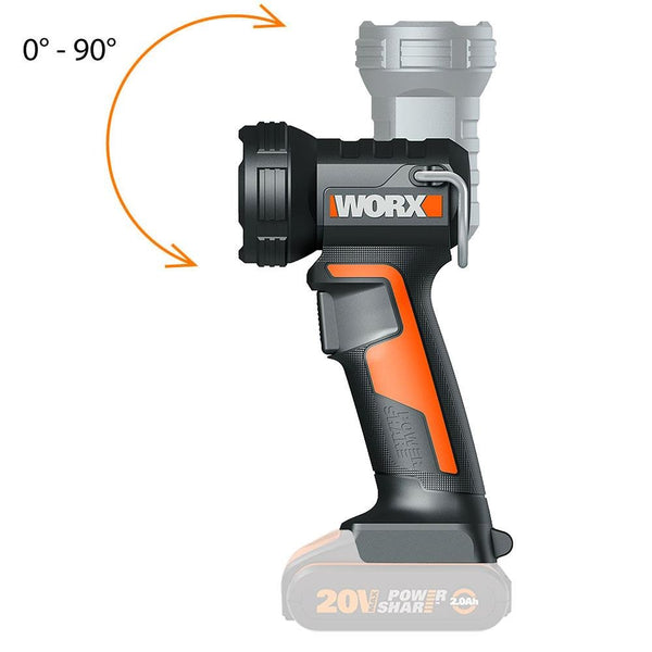 Worx WX025.9 20Volt 160/350 Lümen Profesyonel Çok Fonksiyonlu Led Fener (Akü Dahil Değildir) - Onivias