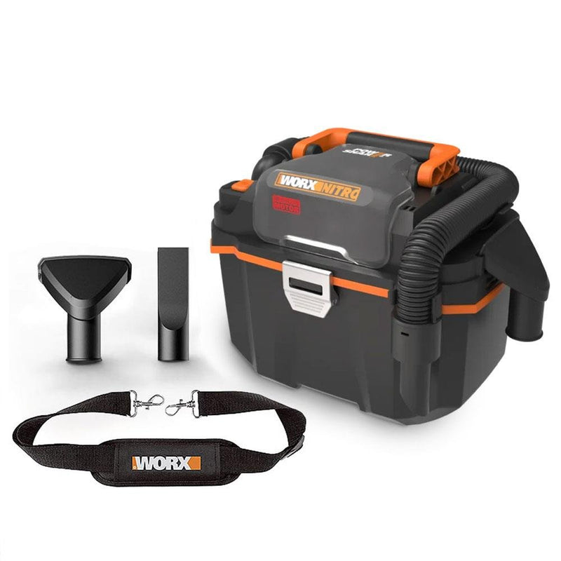 WORX WX031.9 20Volt 200W/16Kpa Li-ion Karbonsuz Flexi Çevik Şlanq Yaş/Quru Tozsoran və Üfleyici (Batareya Daxil deyil) 