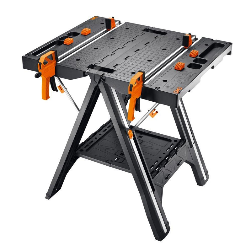 WORX WX051 Çoxfunksiyalı Qatlana bilən İş Dəzgahı + 2 Tətikli İşgəncə