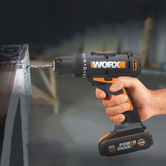 WORX WX100 20Volt/2.0Ah. Li - ion Tek Akülü Profesyonel Şarjlı Matkap - Onivias