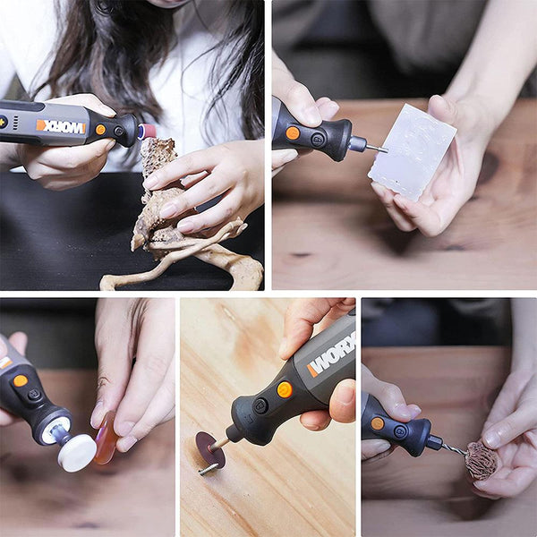 WORX WX106 8Volt Kalem Tipi Devir Ayarlı Profesyonel Gravür Makinesi + 21 Parça Aksesuar - Onivias