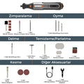 WORX WX106 8Volt Kalem Tipi Devir Ayarlı Profesyonel Gravür Makinesi + 21 Parça Aksesuar - Onivias