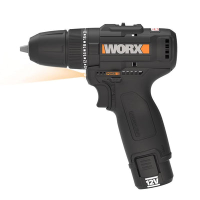 WORX WX121 12Volt/2.0Ah Li - ion Çift Akülü Kömürsüz Profesyonel Şarjlı Darbeli Matkap + 5 Parça Aksesuar - Onivias