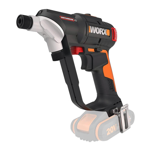 WORX WX177.9 20Volt Döner Kafa ve Çift Mandrenli Profesyonel Kömürsüz Şarjlı Matkap + 6 Parça Uç (Akü Dahil Değildir) - Onivias