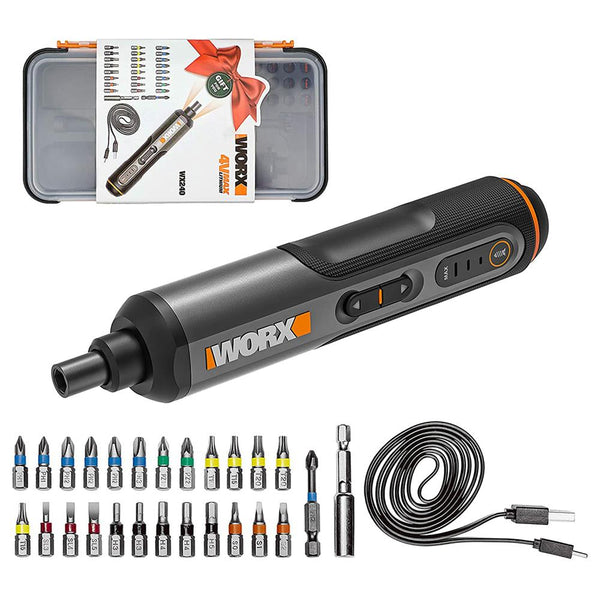 WORX WX240 4Volt/1.5Ah. Li - ion Akıllı Şarjlı Tornavida + 26 adet Bits Uç - Onivias