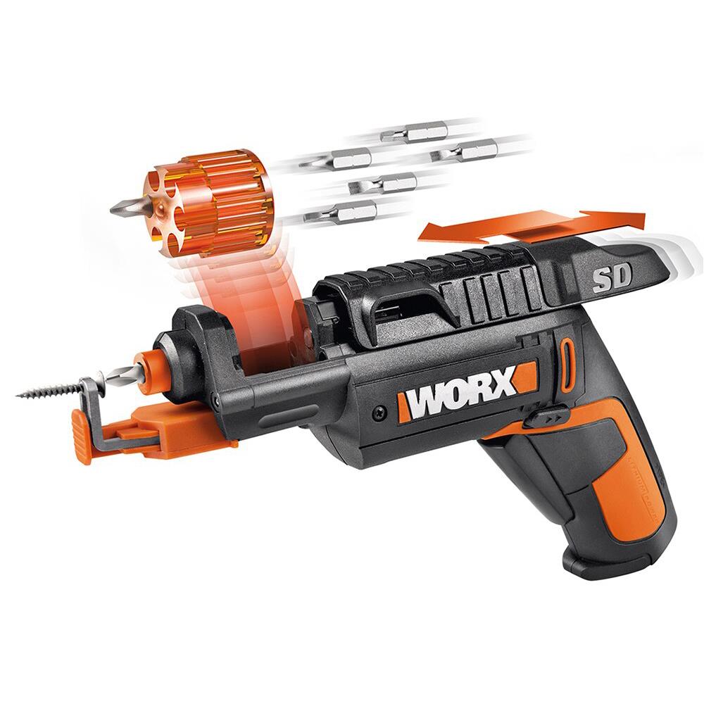 WORX WX255 4Volt/1.5Ah. Li - ion Şarjlı Şarjörlü Tornavida + 6 adet Bits Uç + Vida Tutucu - Onivias