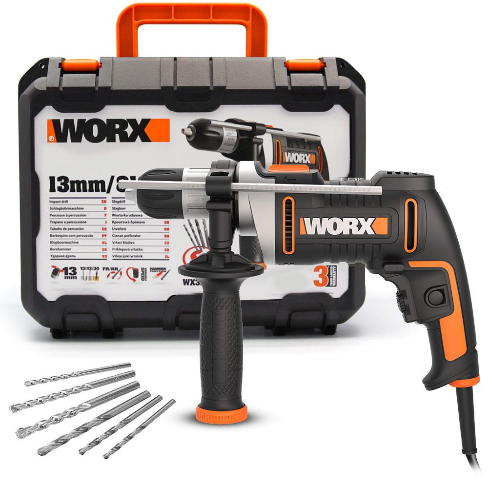 WORX WX328 810Watt 13mm Profesyonel Darbeli Matkap + 6 Adet Uç - Onivias