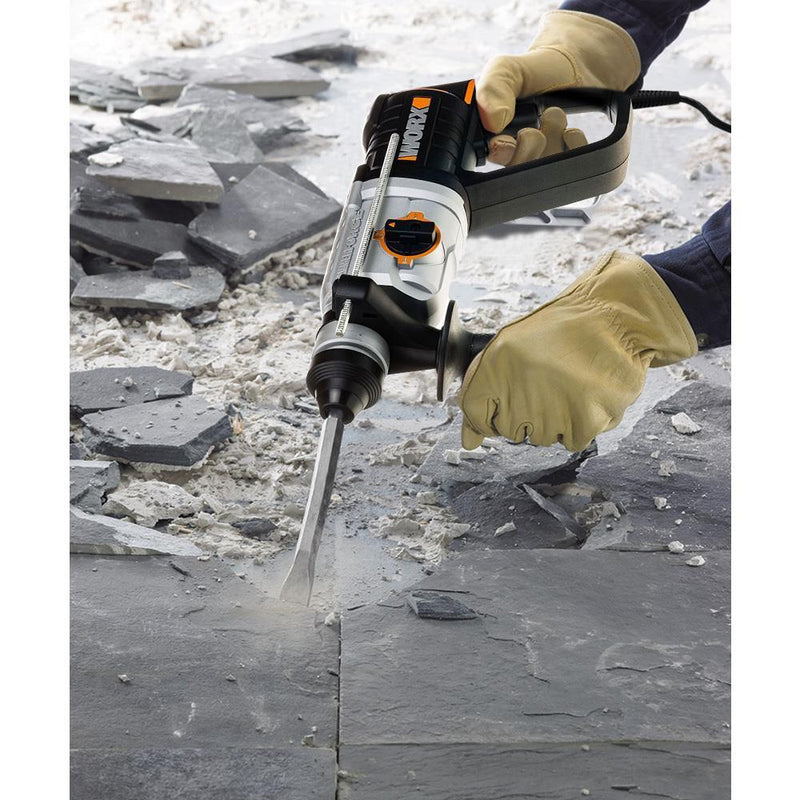WORX WX339 800Watt 2.5J Professional SDS-Plus Çəkic/Qazma + 4 Bit 