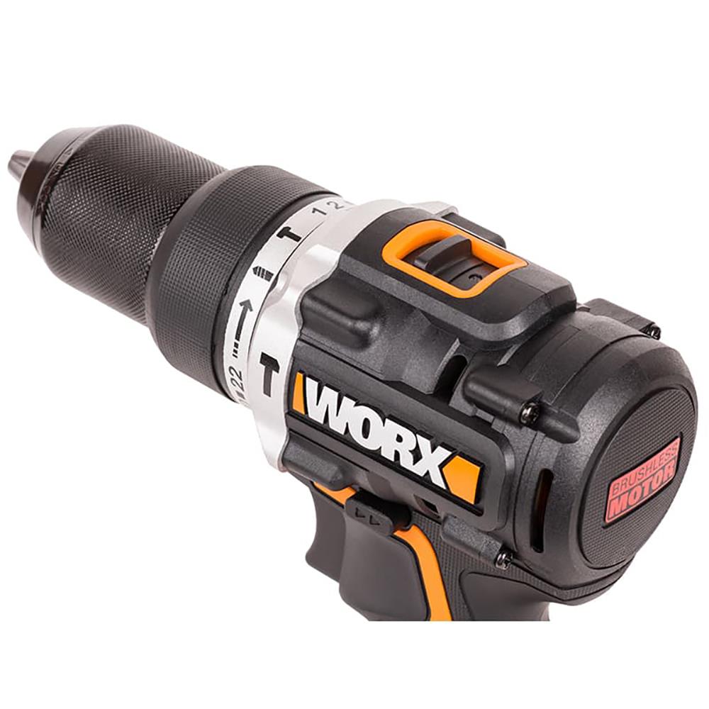WORX WX352 20Volt/2.0Ah Li - ion Çift Akülü Kömürsüz Profesyonel Şarjlı Darbeli Matkap - Onivias
