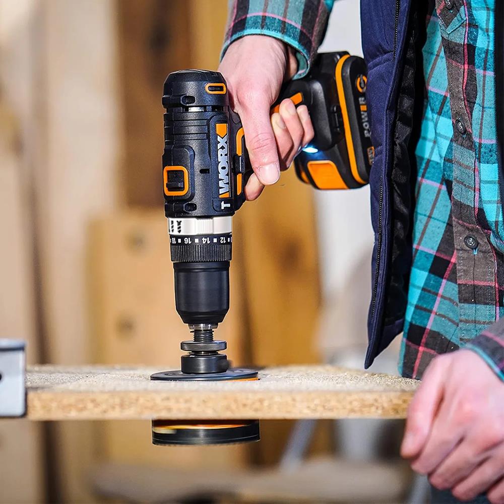 WORX WX370.1 20Volt/2.0Ah. Li - ion Çift Akülü Profesyonel Şarjlı Darbeli Matkap - Onivias