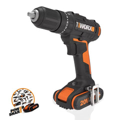 WORX WX370 20Volt/2Ah. Li - ion Çift Akülü Profesyonel Şarjlı Darbeli Matkap + 30 Parça Aksesuar Seti - Onivias