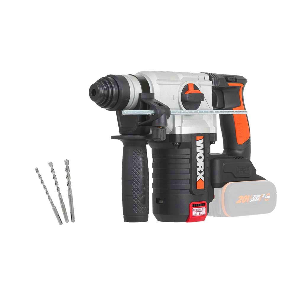 WORX WX380.9 20Volt 2.2J Profesyonel SDS - Plus Pnömatik Kırıcı/Delici (Akü Dahil Değildir) - Onivias