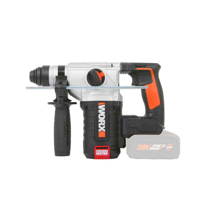 WORX WX380.9 20Volt 2.2J Professional SDS-Plus Pnevmatik Çəkic/Qazma (Batareya Daxil deyil) 