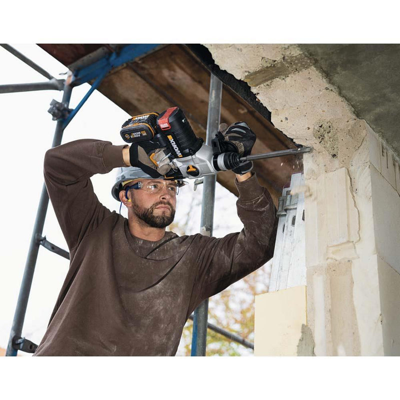 WORX WX380.9 20Volt 2.2J Professional SDS-Plus Pnevmatik Çəkic/Qazma (Batareya Daxil deyil) 