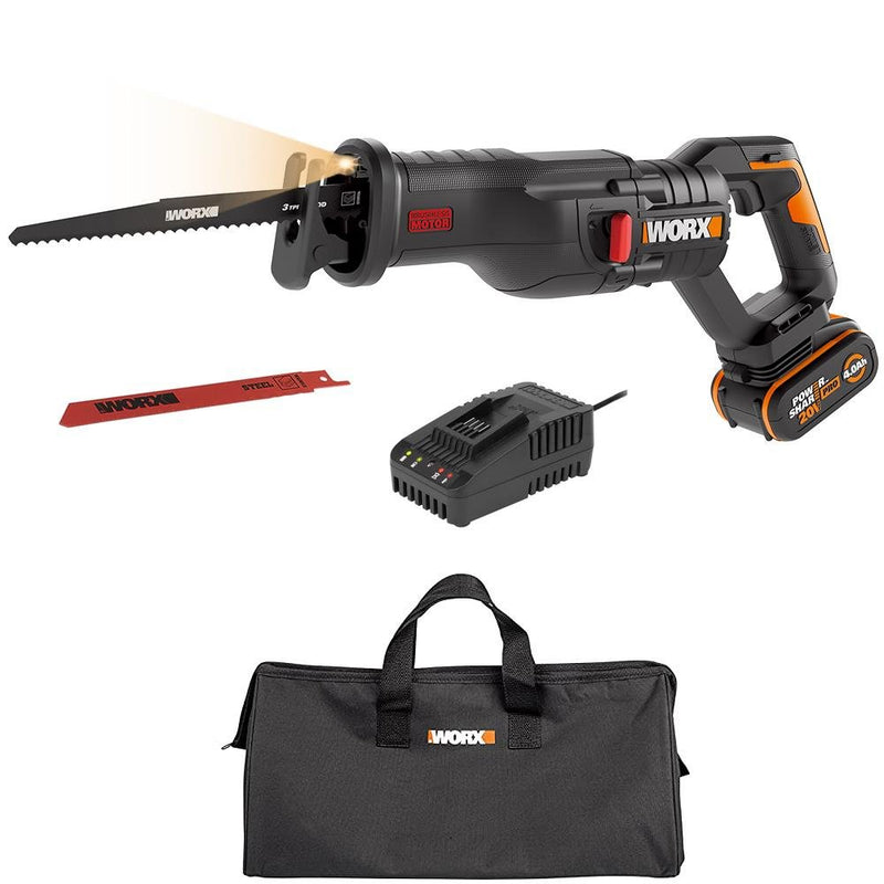 WORX WX516 20Volt 4.0Ah Li-ion Fırçasız Peşəkar Pistonlu Mişar 