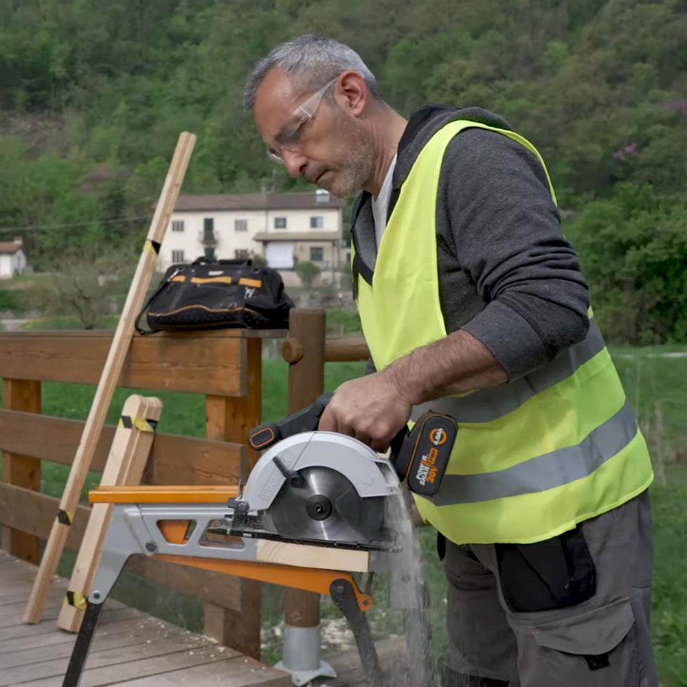 WORX WX526.9 20Volt 165mm Profesyonel Şarjlı Daire Testere (Akü Dahil Değildir) - Onivias