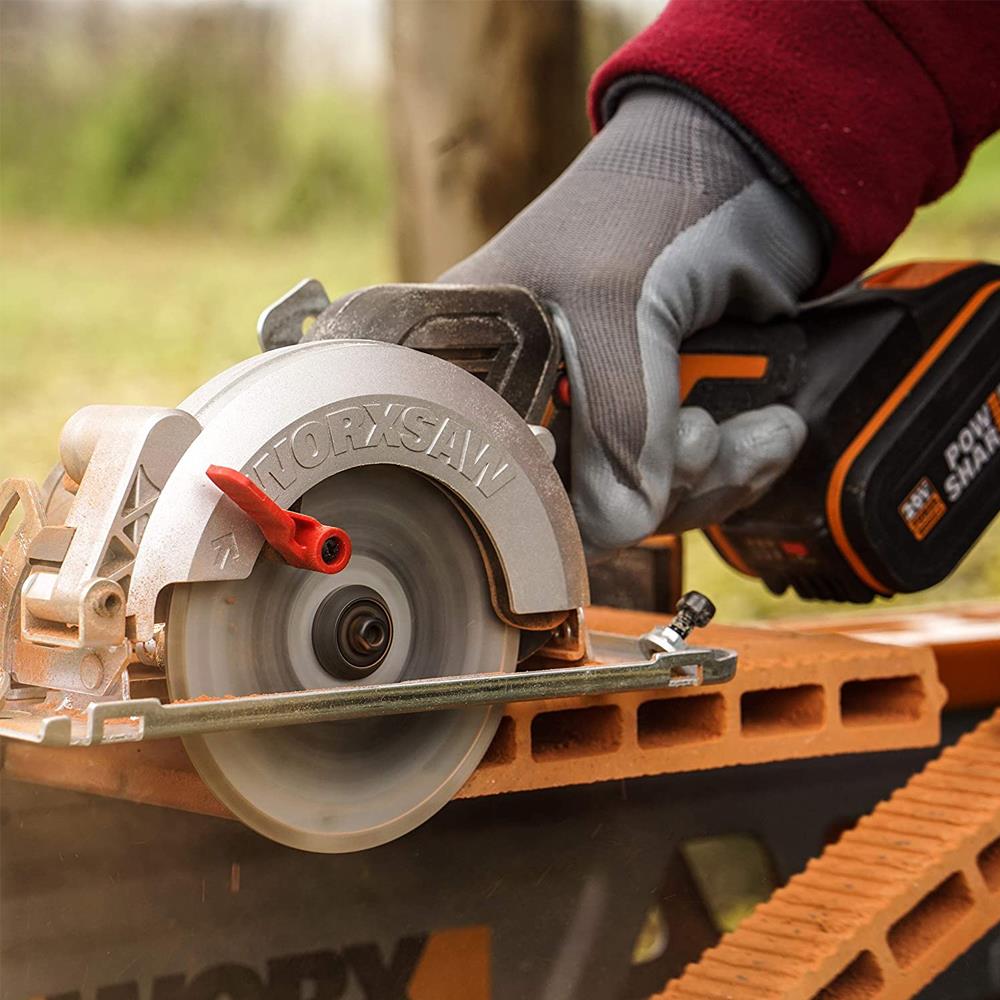 WORX WX531 20Volt 2.0Ah. Li - ion 120mm Kömürsüz Profesyonel Çok Amaçlı Daire Testere - Onivias