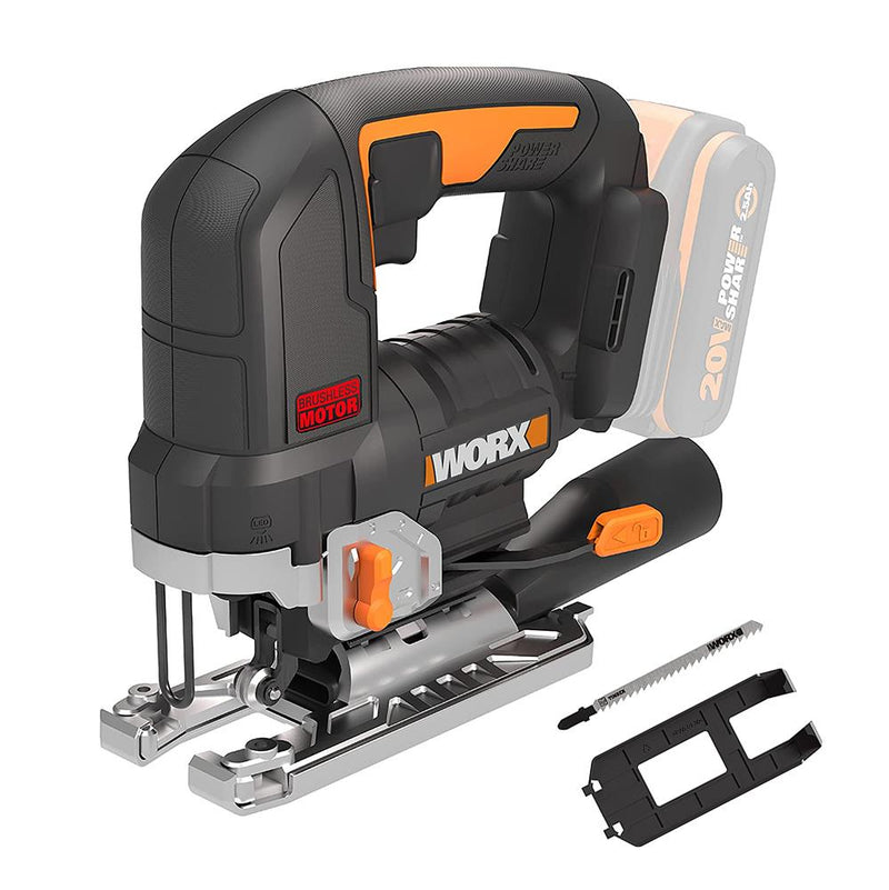 WORX WX542.9 20Volt Professional Fırçasız Yapboz (Batareya Daxil deyil) 