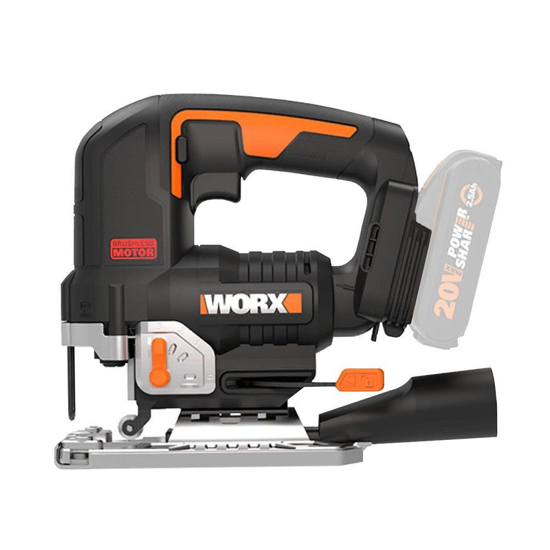 WORX WX542.9 20Volt Professional Fırçasız Yapboz (Batareya Daxil deyil) 