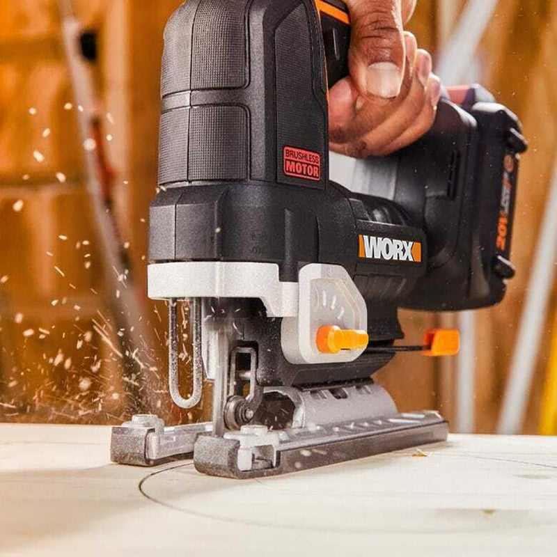 WORX WX542.9 20Volt Professional Fırçasız Yapboz (Batareya Daxil deyil) 