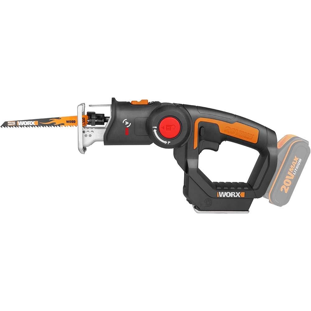 WORX WX550.9 20Volt Profesyonel Dekupaj ve Tilki Kuyruğu Testere (Akü Dahil Değildir) - Onivias