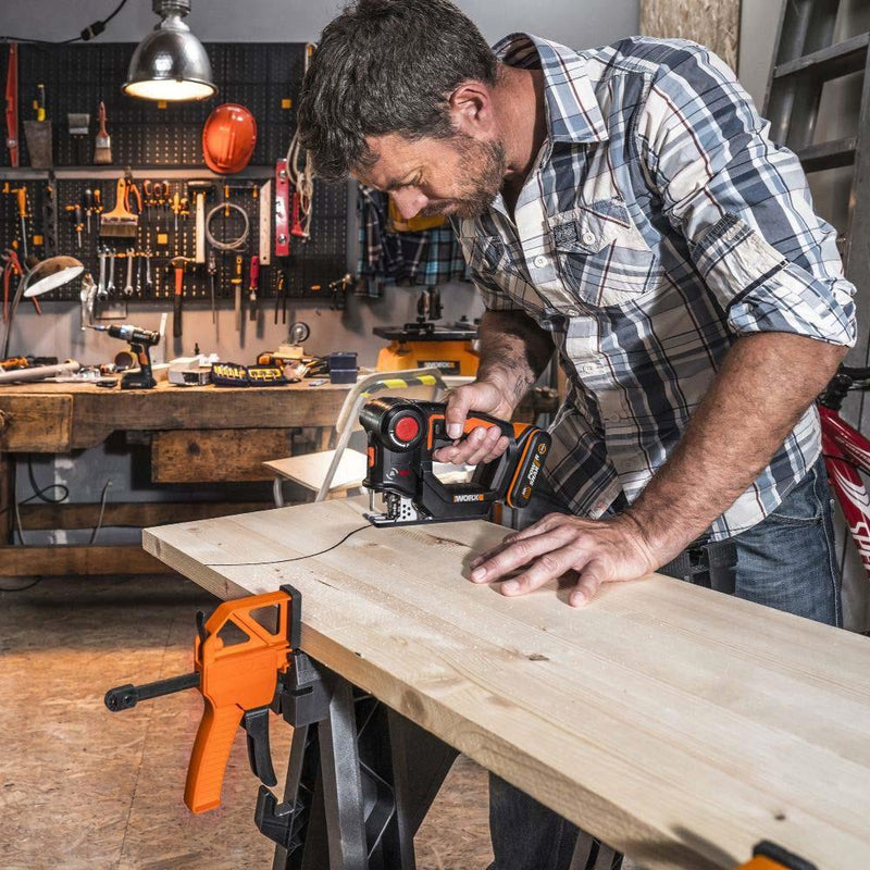 WORX WX550.9 20Volt Peşəkar Yapboz və Pistonlu Mişar (Batareya Daxil deyil) 