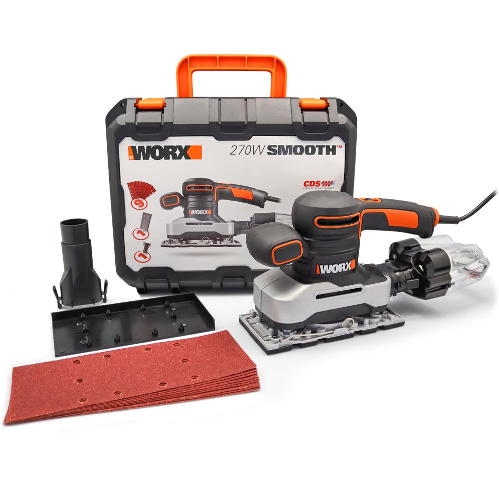WORX WX642.1 270Watt Profesyonel Devir Ayarlı Titreşimli Zımpara - Onivias