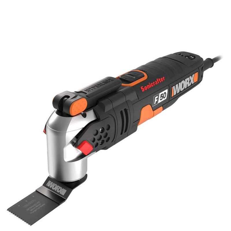 WORX WX681 450Watt Tənzimlənən Sürətli Professional Çox Məqsədli Kəsmə, Qırma və Zımpara + 39 Aksesuar