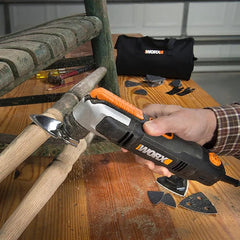 WORX WX686 250Watt Profesyonel Çok Amaçlı Devir Ayarlı Kesme Raspalama ve Zımpara + 19 Adet Aksesuar - Onivias