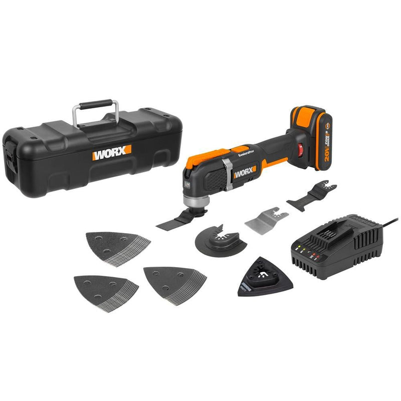 WORX WX696 20Volt 2.0Ah. Li-ion Peşəkar Çox Məqsədli Sürəti Tənzimlənən Simsiz Kəsmə, Qırma və Zımpara