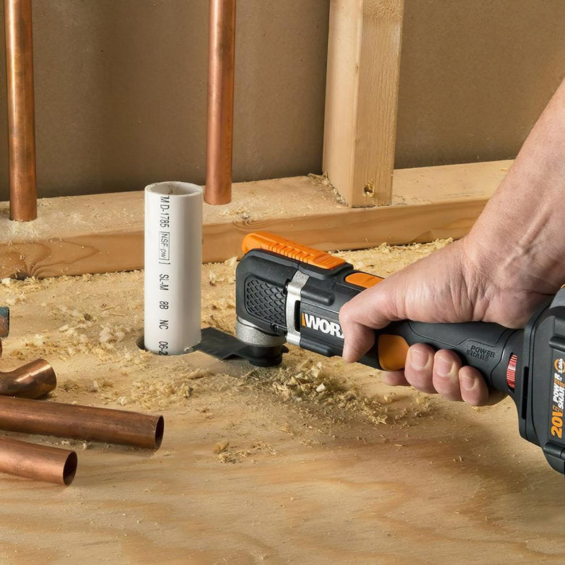 WORX WX696 20Volt 2.0Ah. Li-ion Peşəkar Çox Məqsədli Sürəti Tənzimlənən Simsiz Kəsmə, Qırma və Zımpara