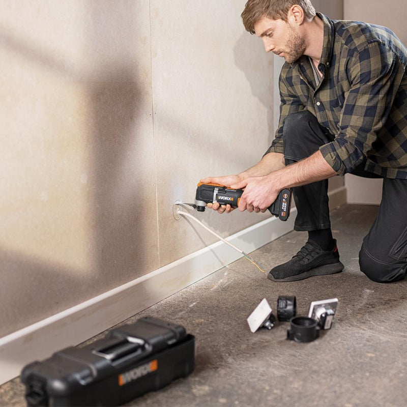 WORX WX696 20Volt 2.0Ah. Li-ion Peşəkar Çox Məqsədli Sürəti Tənzimlənən Simsiz Kəsmə, Qırma və Zımpara