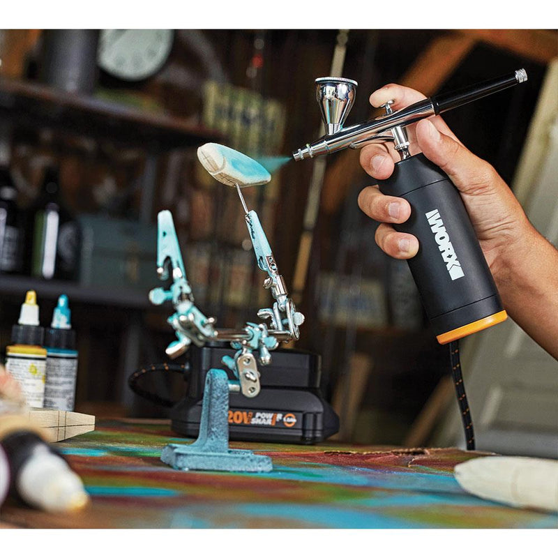 WORX WX742.9 MAKERX 20Volt Professional Mini Airbrush Sprey Tabancası (Batareya Daxil deyil)